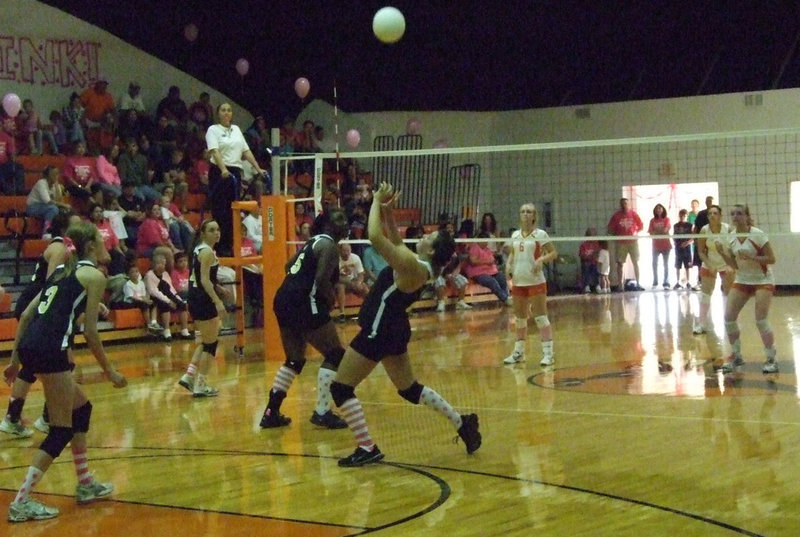 Image: Oh, can you see — The Lady Gladiators become as one when the ball is in motion.