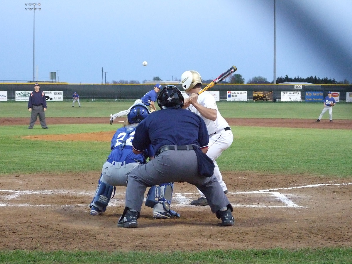 Image: Hefty Lefty — Ethan Simon shows Frost what baseball is all about.