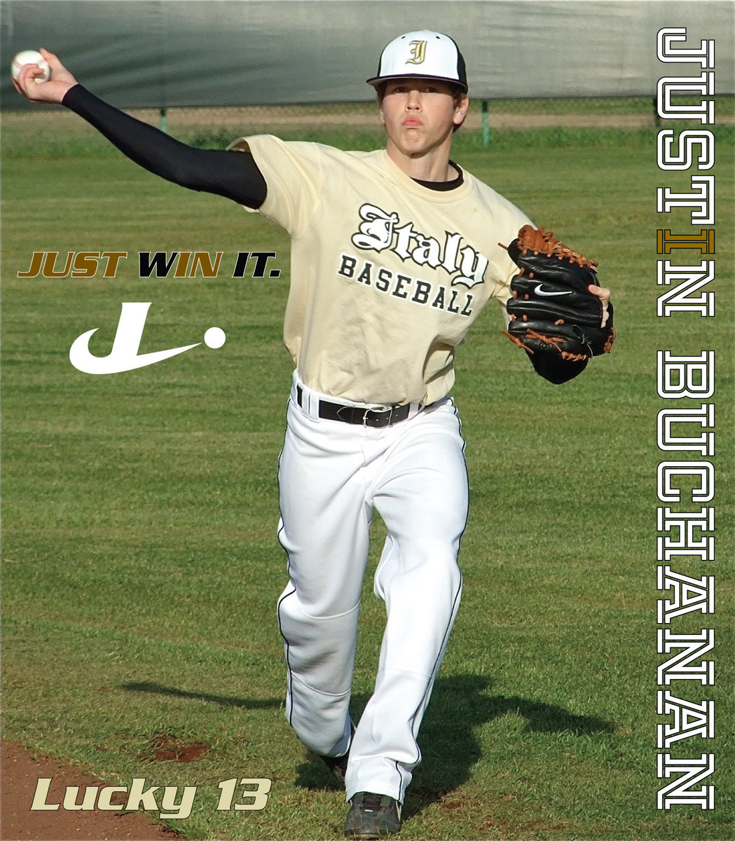 Image: Justin Buchanan #13 — Italy Gladiator Pitcher Justin Buchanan gets warmed up before taking on the Frost Polar Bears.