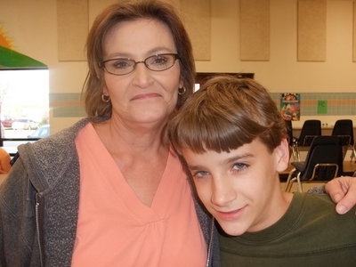 Image: Darlene McBride and Son — Darlene McBride (president of the Italy PTO) was having a good time with family and friends.