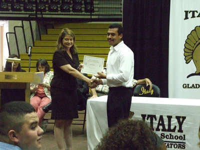 Image: Walter Upchurch Memorial Scholarship — Manuel Soto receives this scholarship with pride.