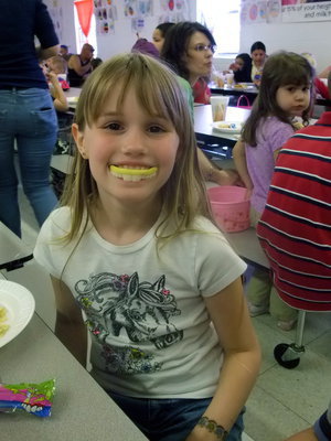 Image: Cute Bunny! — Ashley Wilcox is the cute third grader with the bunny teeth.