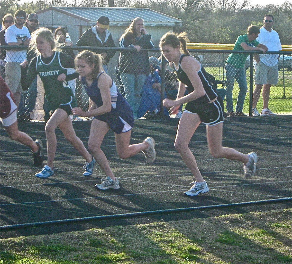 Image: Kaitlyn takes off — Kaitlyn Rossa takes 2nd in the 1600 and the 3200.