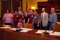 Image: Archers recognized — Ennis ISD Archers were honored at Ellis County Commissioners Court.