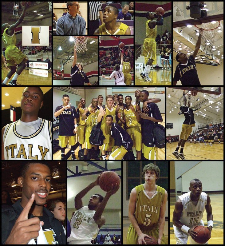 Image: All-District Gladiators selected — Italy’s Jasenio Anderson(11), Desmond Anderson(15), Heath Clemons(2), John Isaac(10), Colton Campbell(5) and Larry Mayberry(13) were named to the 2009-2010 District 15A “All-District Team” after the Gladiator Basketball Team finished 10-0 in district play.