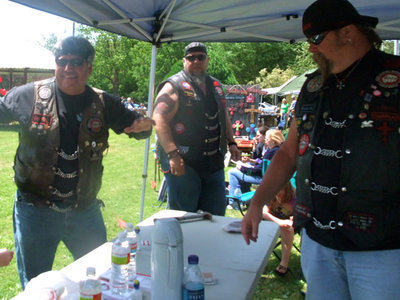 Image: Bikers Against Child Abuse — These men are with B.A.C.A and help with abused children.
