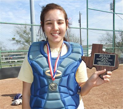 Image: All-Tournament Team — Catcher Alyssa Richards made the Spring Break Classic All-Tournament Team. Not bad, considering Richards and her teammates were the only 1A school that competed. Richards threw out 6 runners on their way to 2nd during the tournament.