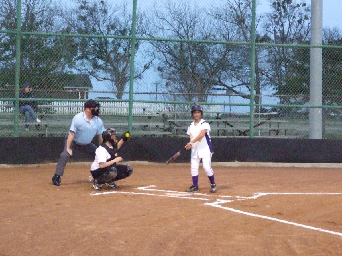 Image: Beets is under control — Freshman Breyanna Beets covers the plate.