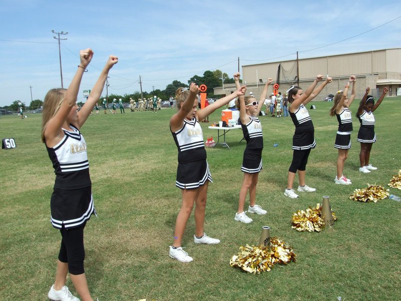 Image: IYAA Cheerleaders keep the spirit up on the sidelines — IYAA cheerleading sign-ups will be held at the Upchurch Ball Fields on Saturday, July 10 from 9:00 a.m. to 2:00 p.m.