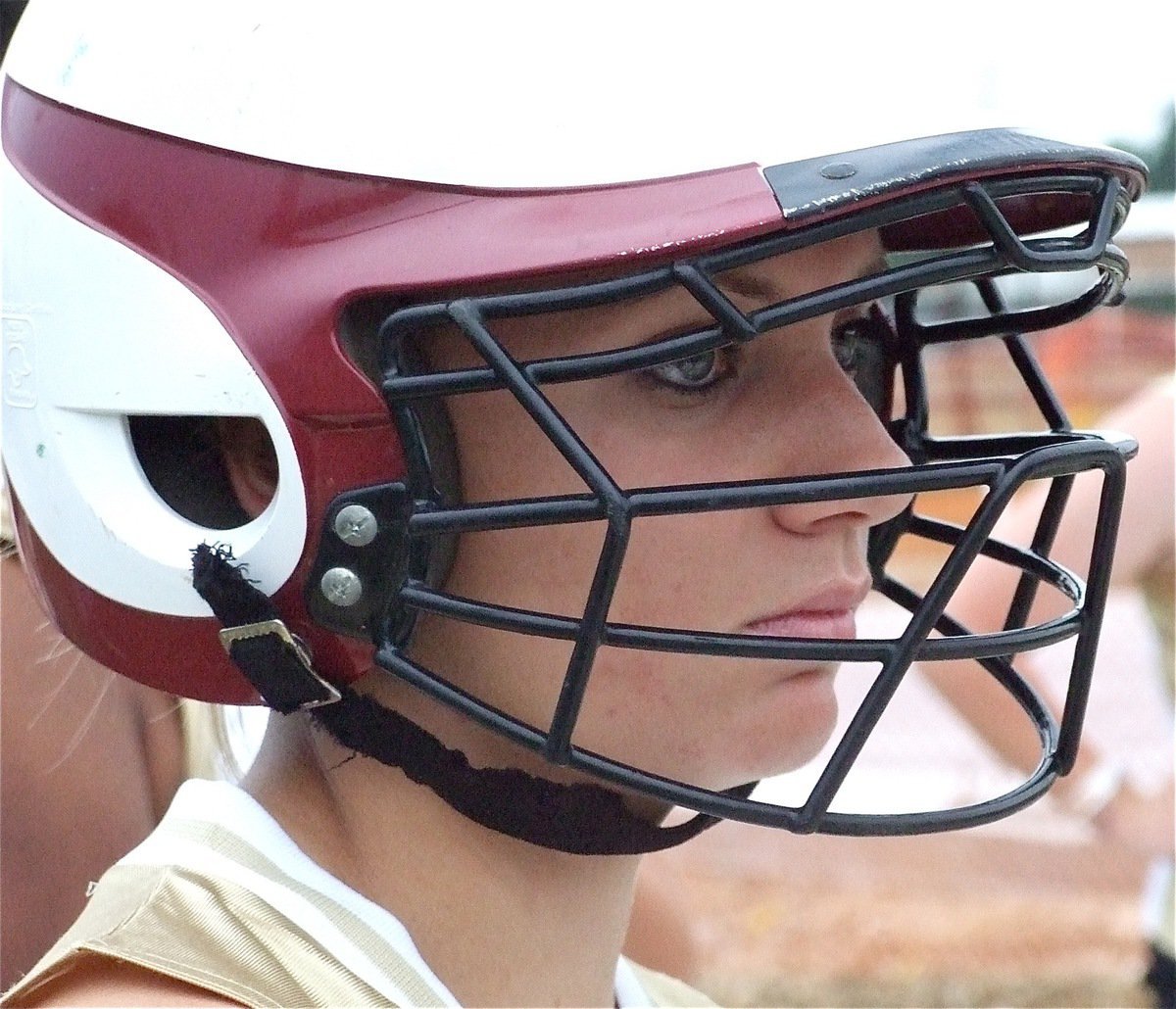 Image: Tate glares — Mary Tate gets ready to hit against Itasca.