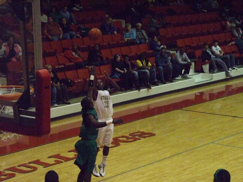 Image: Jasenio’s Jump Shot — Italy’s #11 Jasenio Anderson puts up a jumper against Kerens. Anderson scored 22-points in the game.