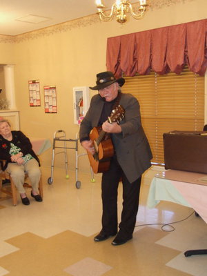 Image: Clyde Ferrell — Clyde is keeping the residents entertained with country western favorites.