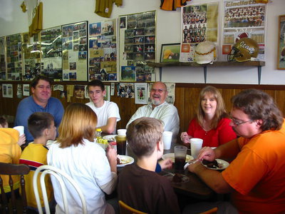 Image: The Jaynes family enjoyed lunch at the Uptown