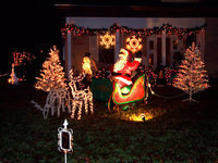 Image: First Place Winner — Reida Adty’s house won first place in the Christmas lights contest.