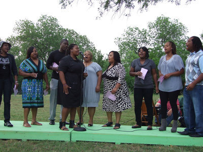 Image: A beautiful song — Mt. Gilead Missionary Baptist Church blends their voices for the choir.