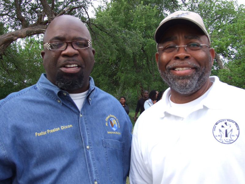 Image: Two great pastors — Pastor Preston Dixon, Mt Gilead Missionary Baptist Church and Pastor Algua Isaac from Union Missionary Baptist Church are both members of the Italy Ministerial Alliance.