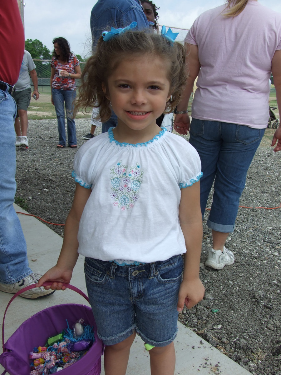 Image: A happy hunter — Four year old, Emma Kerr from Copperas Cove, came to the Mayor’s Annual Egg Hunt with her grandmother, Vanda Jacinto.