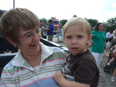 Image: Hunter on the hunt — Hunter Everett and Nana, Barbara Davis, have lots of fun at the annual event.