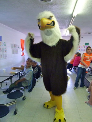 Image: Eagle Mascot — He is not as mean as he looks!