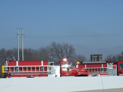 Image: Milford Fire Trucks — Milford fire trucks were on the scene ready to help.