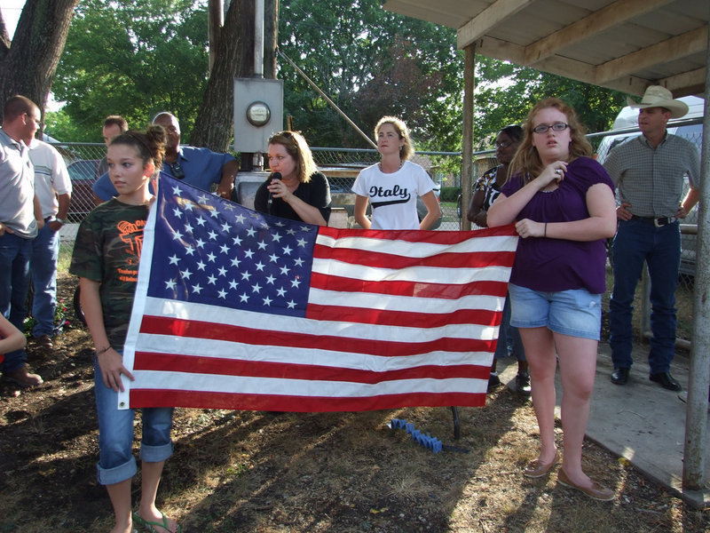 Image: Pledge of Allegiance — The celebration began with the Pledge of Allegiance.