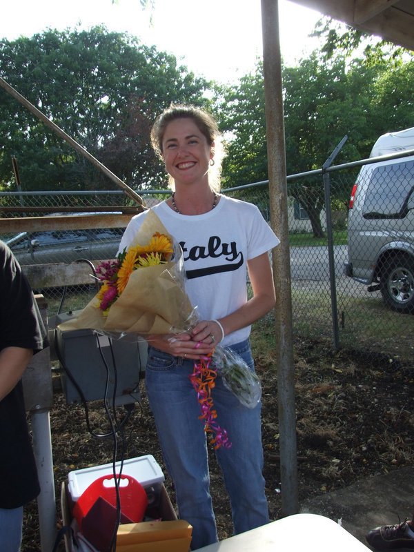 Image: Ronda Cockerham — Mayor Jackson said, “We want to do a special Thank You to Ronda Cockerham for co-ordinating everything.” Then Ronda was presented with flowers.