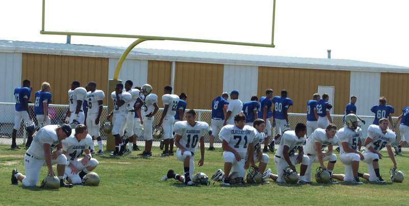 Image: Italy Gladiators — The Gladiators began their pre-season games with a scrimmage against Blooming Grove on Saturday.