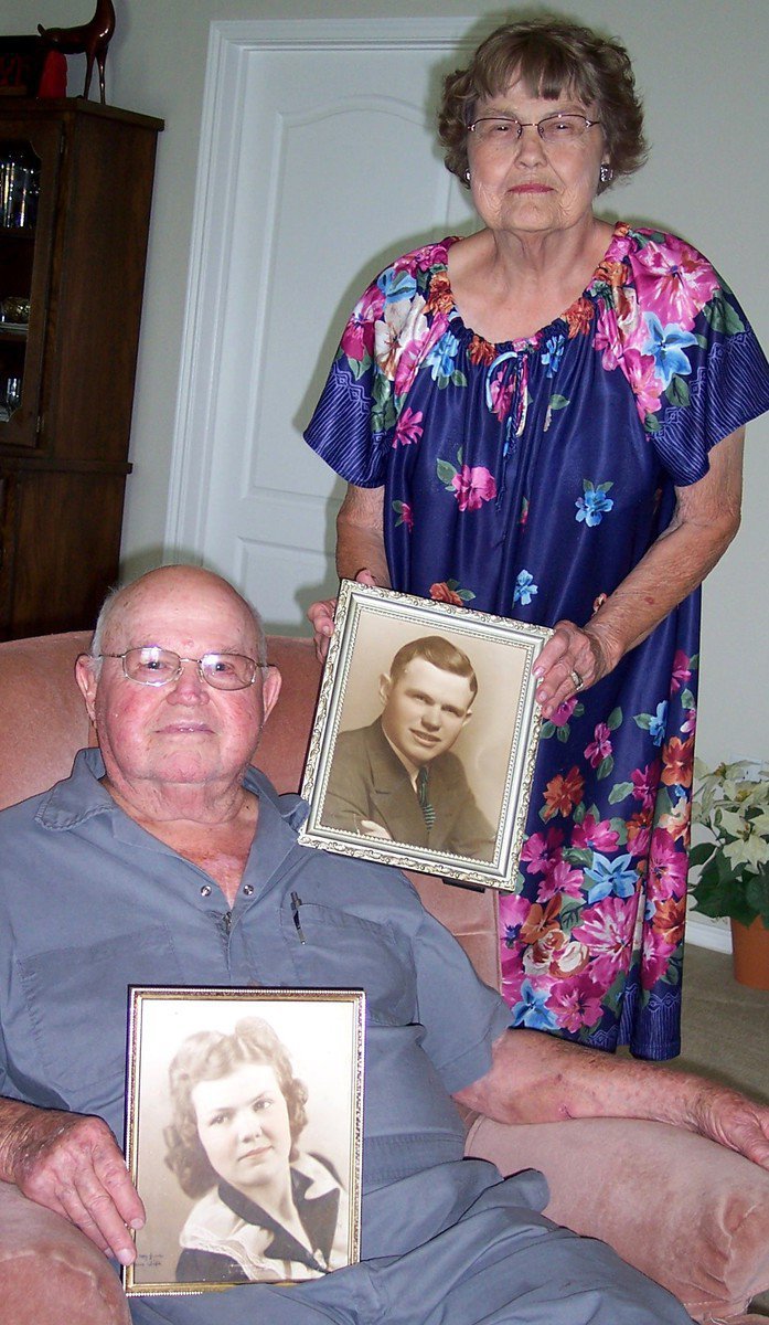 Image: Kenneth and Fabris Bryant — Kenneth and Fabris Bryant display portraits from yesteryear of each other in their Waxahachie home. Kenneth is a World War II veteran who served his country on the Japanese island of Okinawa.