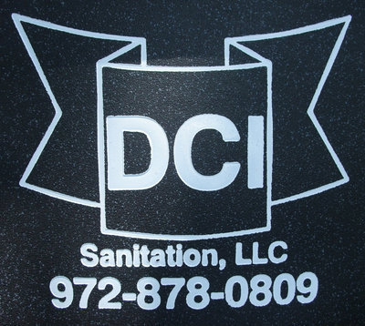 Image: Talk trash with DCI — Contact DCI Sanitation, LLC at 972-878-0809 if you have any questions regarding pick-up times, types off recycled items allowed or how to obtain extra large Garbage cans or extra small Recycle bins.