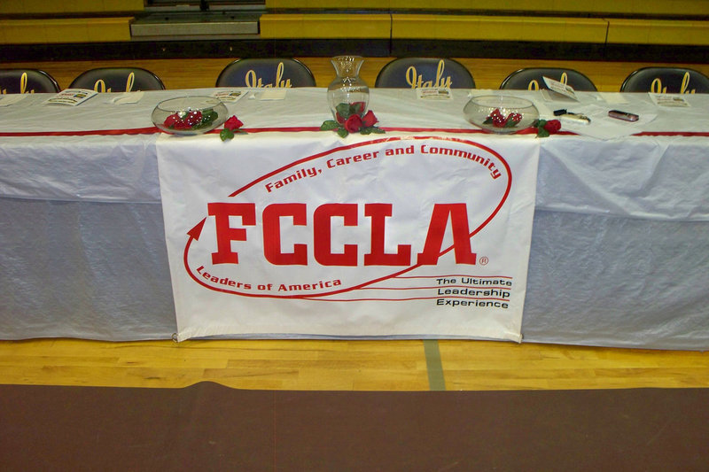 Image: The FCCLA Banner — It was a banner year for the FCCLA as they looked back on another successful year during the banquet.