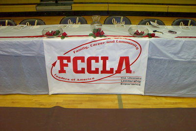 Image: The FCCLA Banner — It was a banner year for the FCCLA as they looked back on another successful year during the banquet.