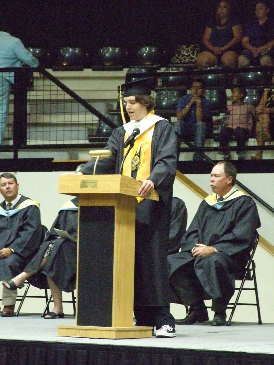 Image: Tyler Boyd — Valedictorian, Tyler Boyd, quotes famous author Dr. Seuss.