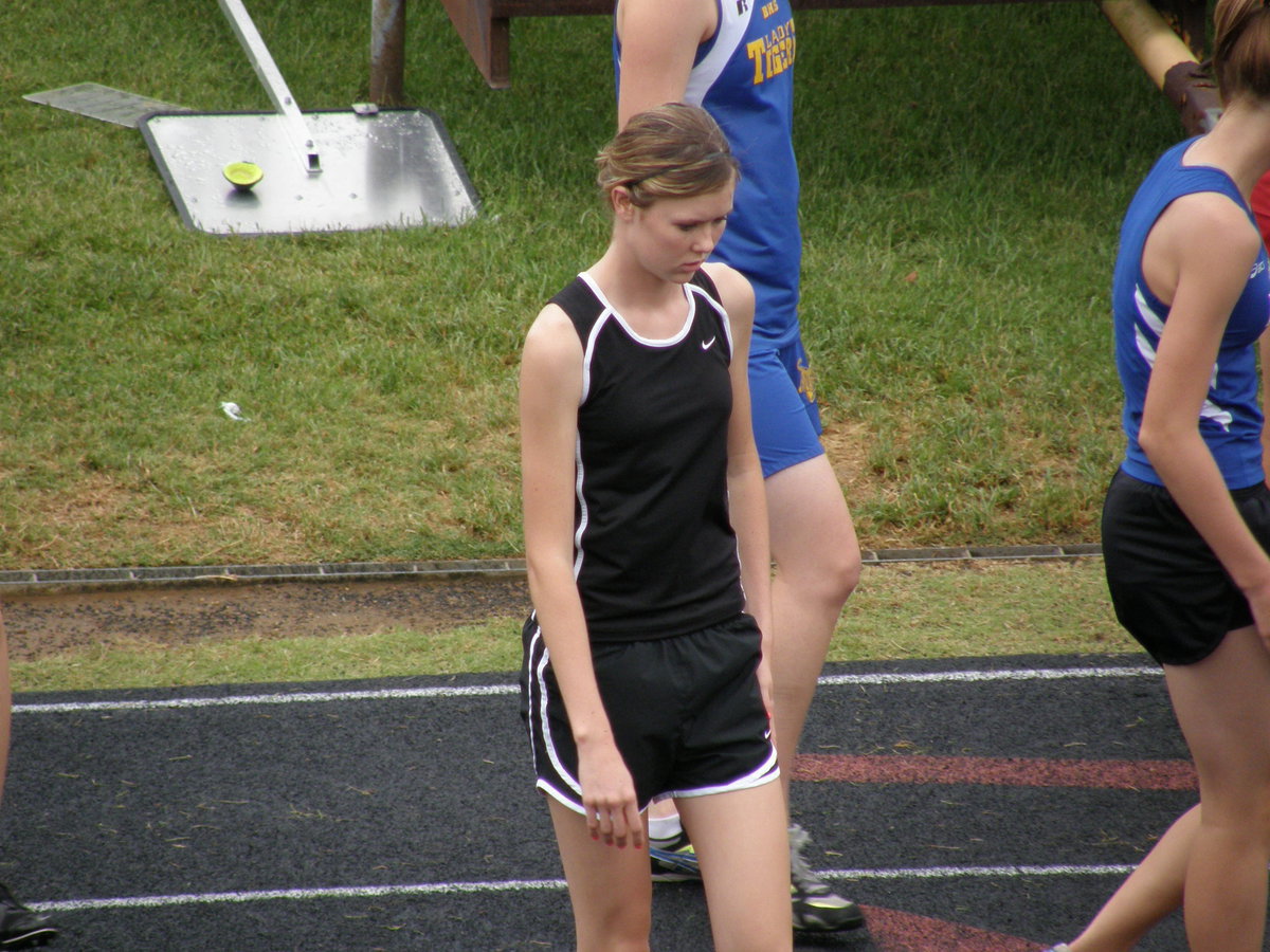 Image: Kaitlyn Rossa — Rossa was nervous but confident as she gets set to compete in the 1600 meter run.