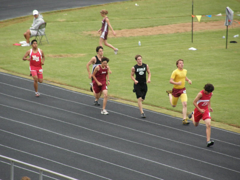 Image: Ryan’s a warrior — Ryan Ashcraft overcame a rolled ankle while warming up in order to compete in the 1600 meter event. Ashcraft demonstrated how a Gladiator never gives up, never gives in and never stops believing.