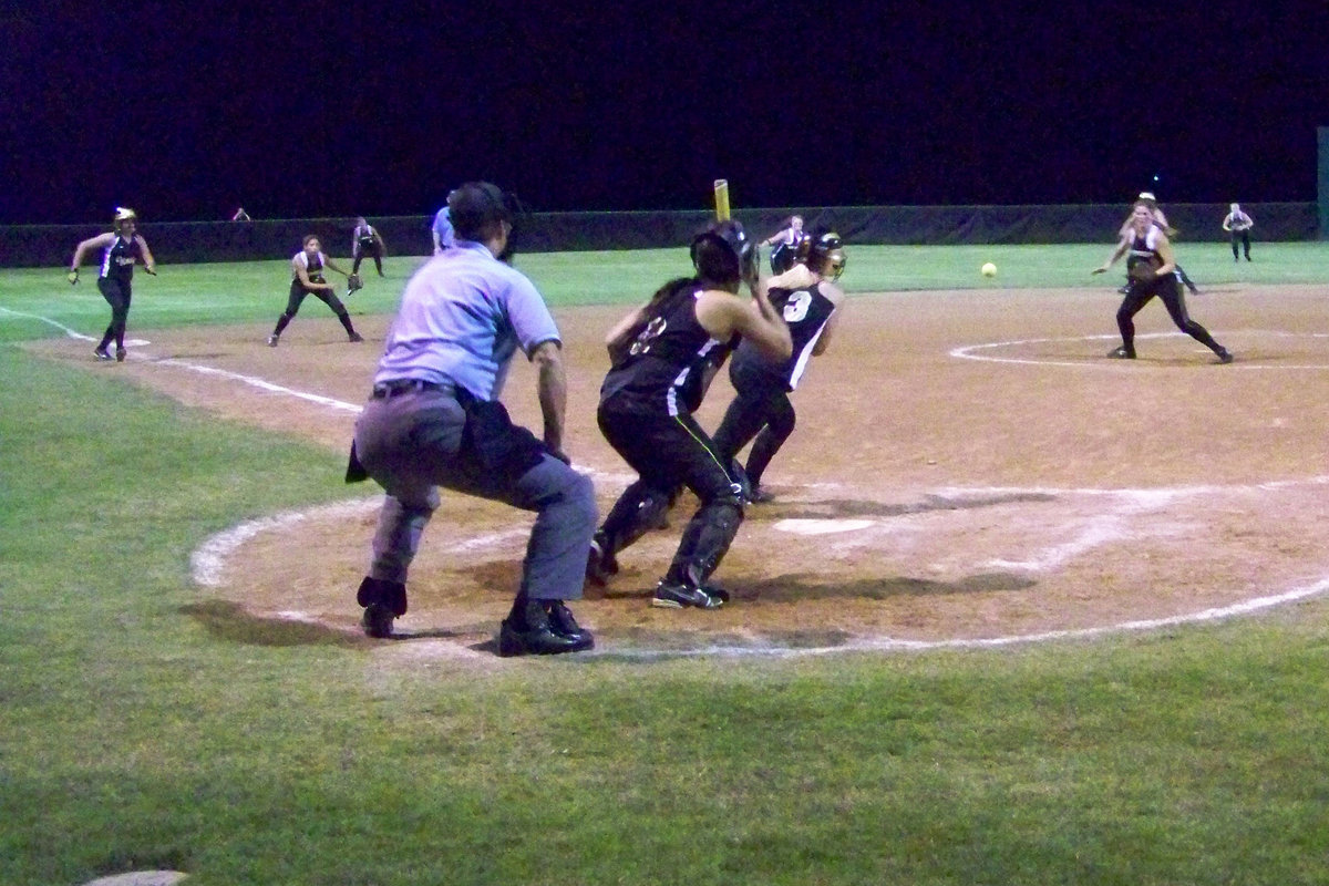 Image: Last play — Behind 8-7, Italy had the bases loaded with 2 outs but Meridian corralled the final Lady Gladiator hit of the season to get the 3rd out, leaving the Italy runners stranded…so close!