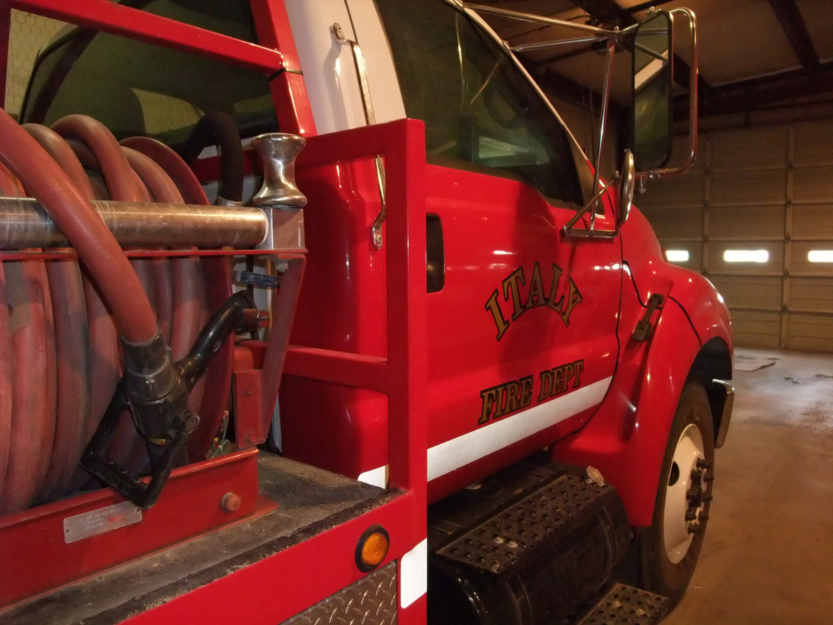 Image: Ready to roll — Emergency vehicles need fuel and constant maintenance.