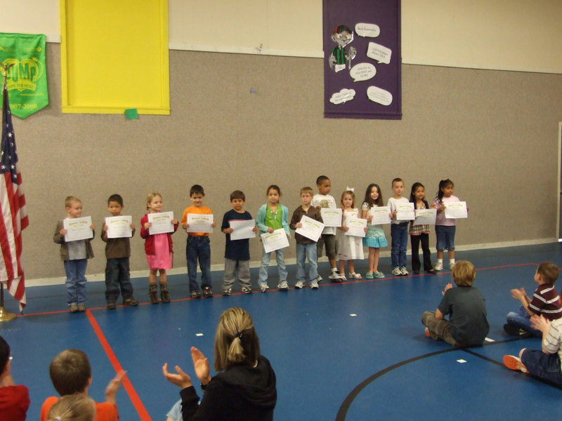 Image: Alisha Massey’s Kindergarten Class — They turned in all their homework.