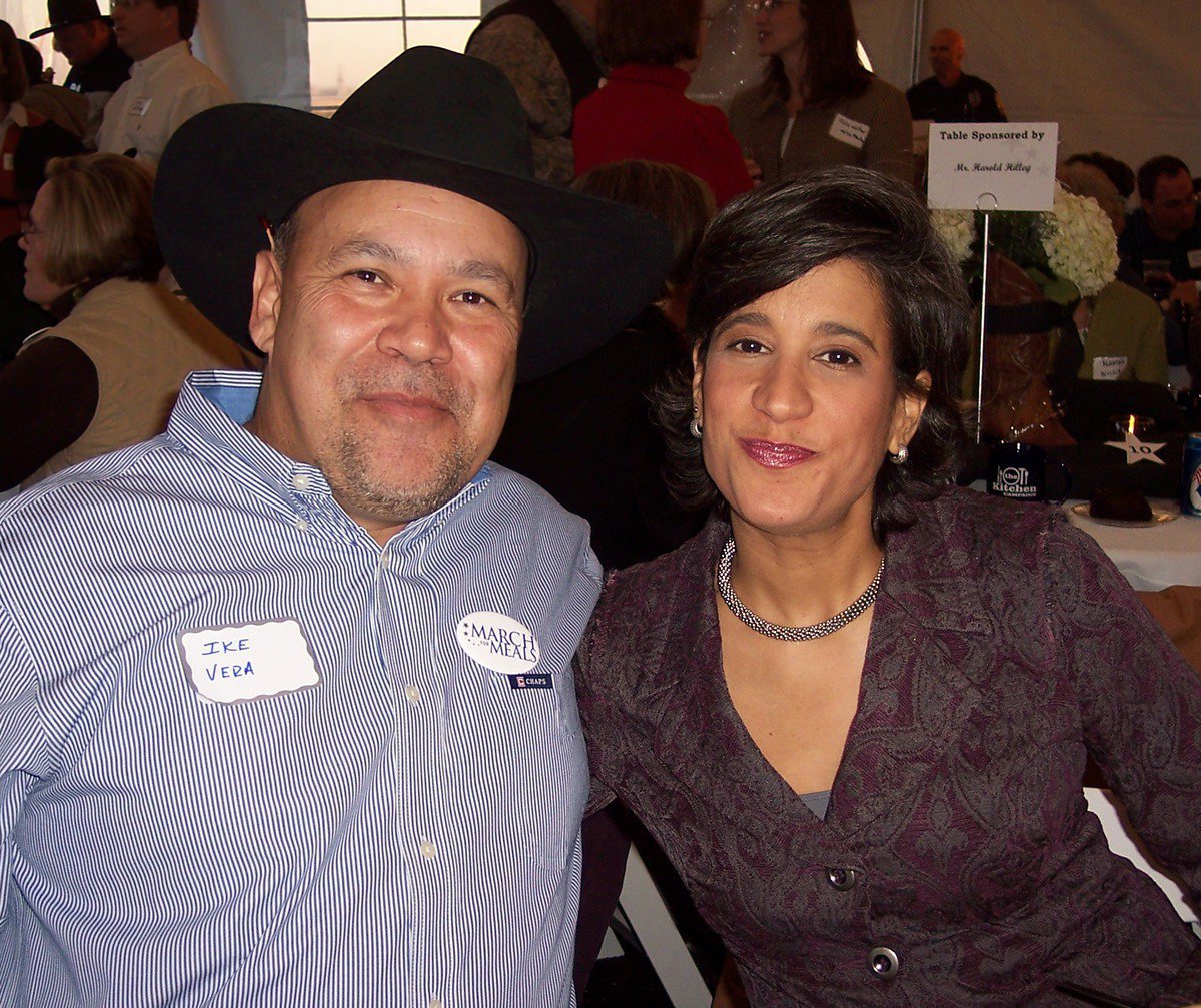 Image: Board member, Ike Vera &amp; Colette Vallot of TXU Energy