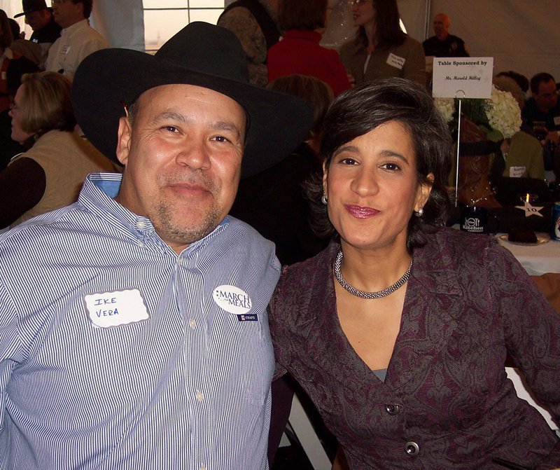 Image: Board member, Ike Vera &amp; Colette Vallot of TXU Energy