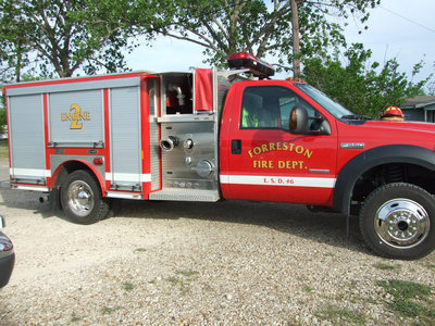 Image: Forreston Fire Truck — Italy, Milford and Forreston Fire Departments all showed up to put out the fire.