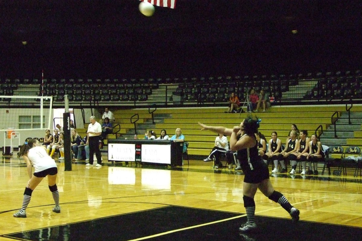 Image: Blanca Figueroa serves — Senior Blanca Figueroa, serves a ball that can’t be beat.