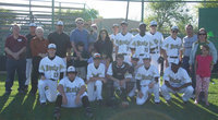 Image: Baseball and business — 2009 IHS Gladiator Baseball team took a moment and honored local businesses for their support in their season.