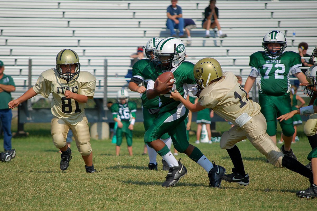 Image: “B” team battle — IYAA “B” team is made up of 3rd &amp; 4th graders. They fought the fight against the Scurry Wildcats and gave up their first loss.