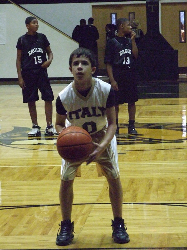 Image: Jacinto tries to focus — Cayden Jacinto #0 allows for zero distractions at the line.