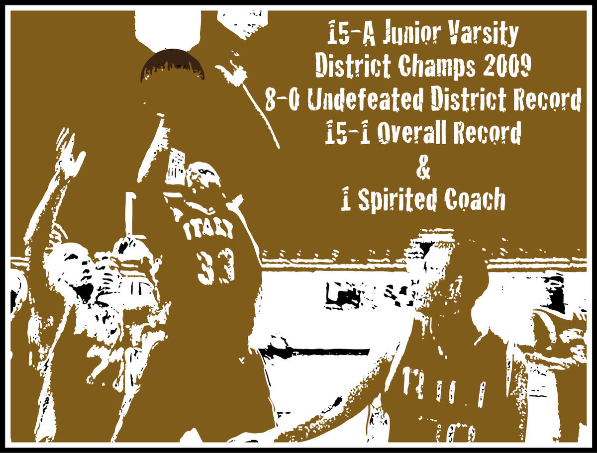 Image: 15-A Junior Varsity District Champions 2009 — The Italy Gladiators JV Boys sealed the deal against Itasca and secured the 15-A Junior Varsity District Championship by winning 75-35.