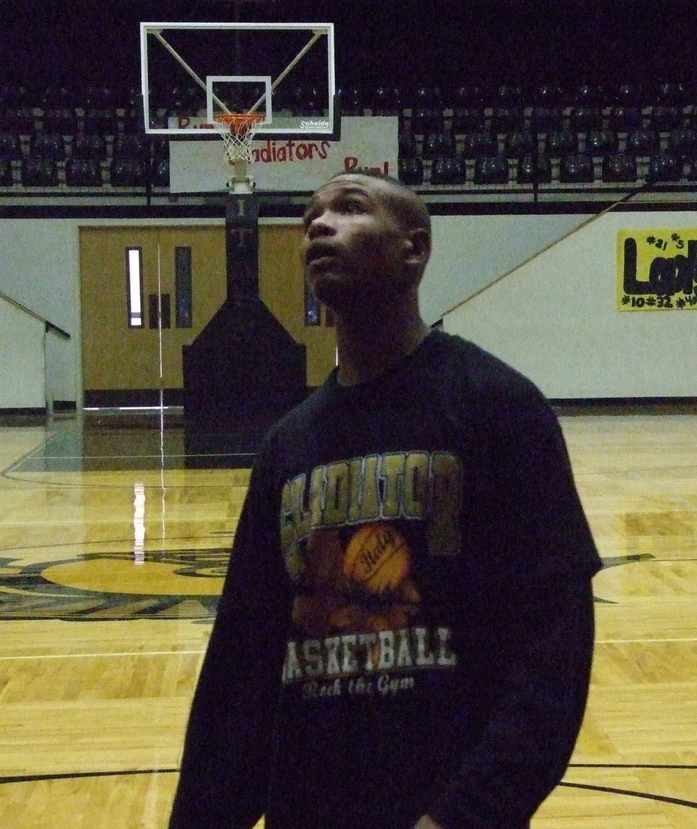 Image: Deandre Sephus — Deandre participates in the shoot around earlier in the day.