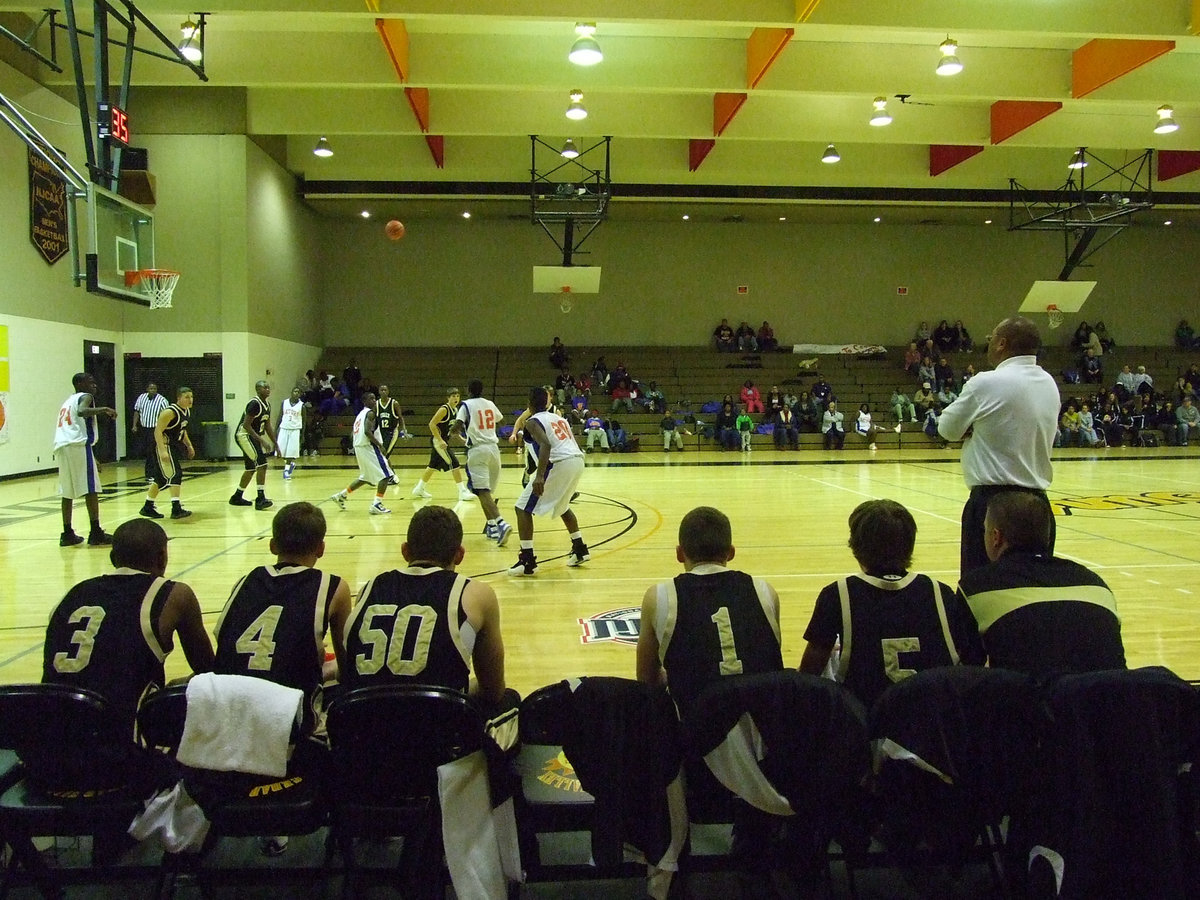 Image: The Gladiator Bench — The Gladiators JV always kept their eyes on the ball and the District Championship prize.