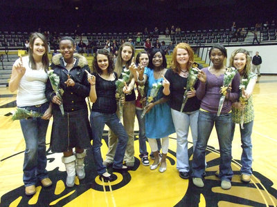 Image: Honeys of the Hardwood — The Undefeated 8th Grade Girls squad gets recognized for their accomplishments this season.
