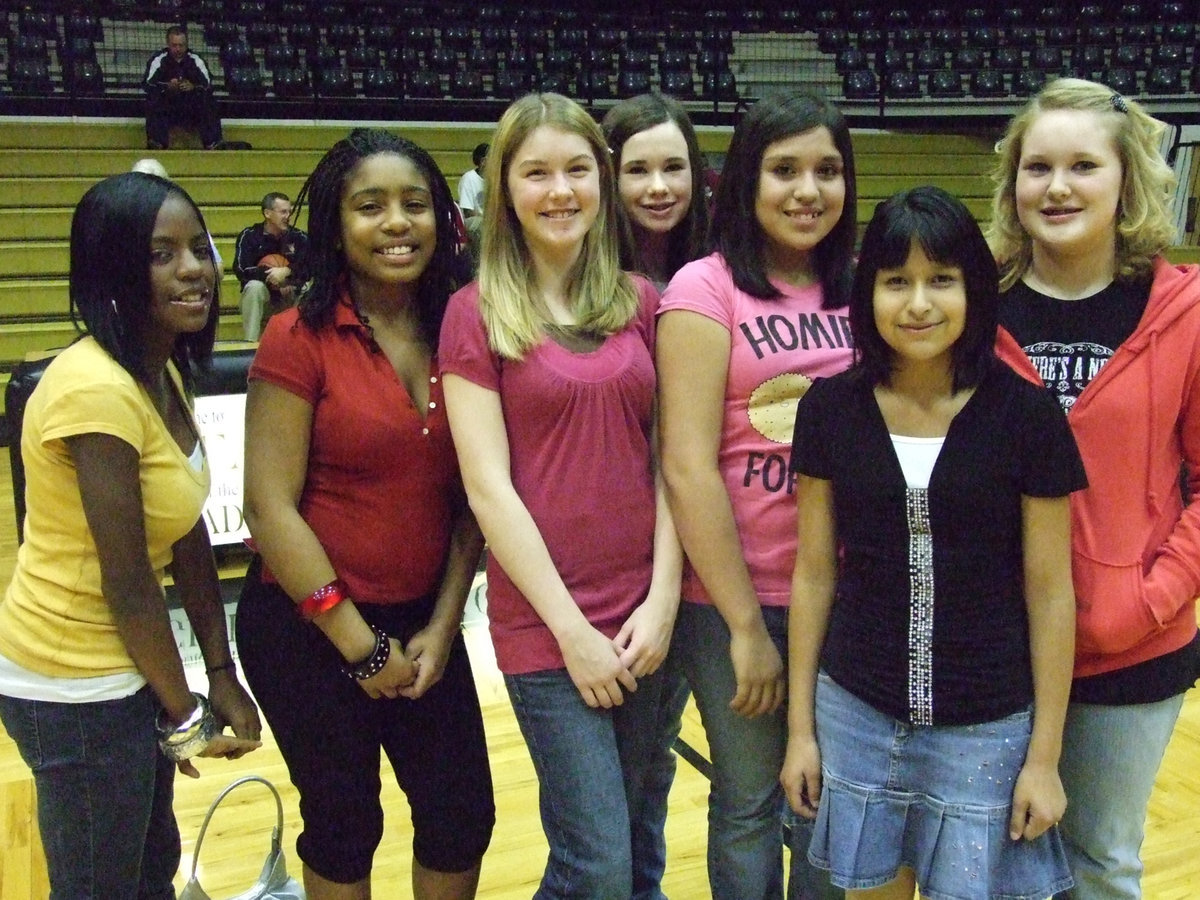 Image: 7th Grade Girls — Italy’s 7th Grade Girls were also recognized at halftime for their efforts this season. Congratulations to the he “Ladies of Layup” for posting a winning record of 6-5.