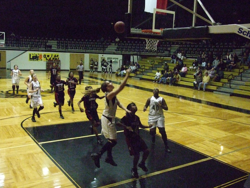 Image: Leaping into glory — Italy Senior Becca DeMoss #5 helps to catapult her Lady Gladiators squad into the playoffs for the first time since 2006.